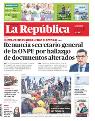 Edición Impresa - La Republica | Lima - Sabado 27 de Junio del 2026