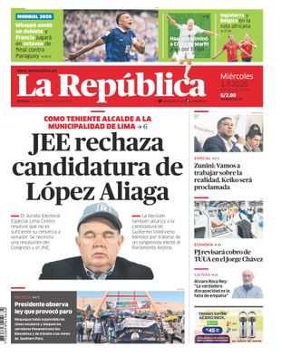 Edición Impresa - La Republica | Lima - Miercoles 01 de Julio del 2026