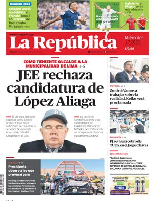 Edición Impresa - La Republica | Norte - Miercoles 01 de Julio del 2026