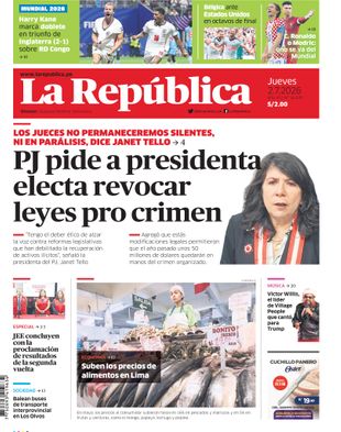 Edición Impresa - La Republica | Sur - Jueves 02 de Julio del 2026