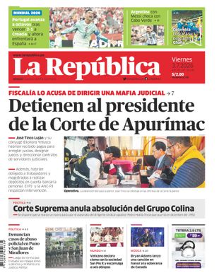 Edición Impresa - La Republica | Lima - Viernes 03 de Julio del 2026