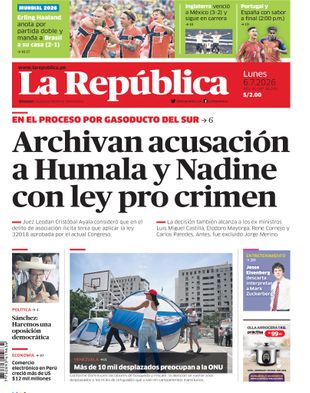 Edición Impresa - La Republica | Sur - Lunes 06 de Julio del 2026