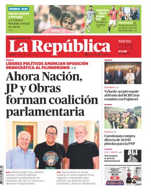 Edición Impresa - La Republica | Lima - Martes 07 de Julio del 2026