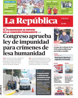 Edición Impresa - La Republica | Norte - Viernes 10 de Julio del 2026