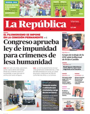 Edición Impresa - La Republica | Sur - Viernes 10 de Julio del 2026
