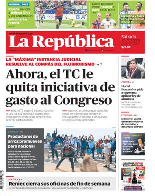 Edición Impresa - La Republica | Sur - Sabado 11 de Julio del 2026