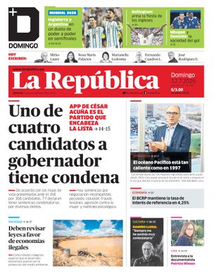 Edición Impresa - La Republica | Lima - Domingo 12 de Julio del 2026