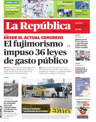 Edición Impresa - La Republica | Sur - Lunes 13 de Julio del 2026