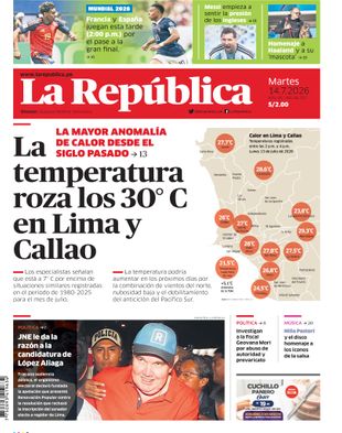 Edición Impresa - La Republica | Norte - Martes 14 de Julio del 2026