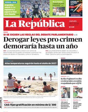 Edición Impresa - La Republica | Norte - Jueves 16 de Julio del 2026