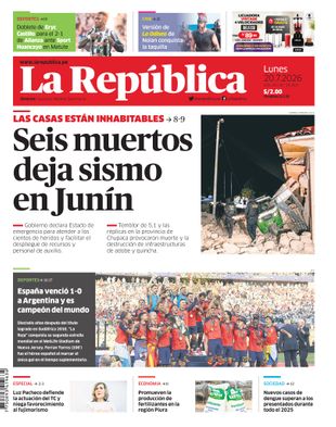 Edición Impresa - La Republica | Lima - Lunes 20 de Julio del 2026