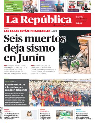 Edición Impresa - La Republica | Sur - Lunes 20 de Julio del 2026