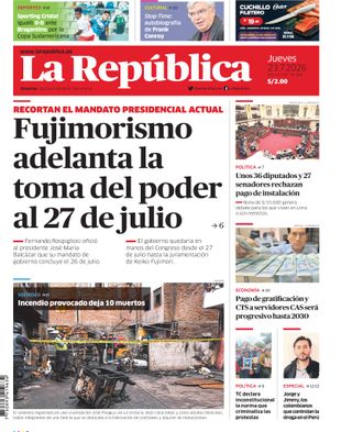 Edición Impresa - La Republica | Sur - Jueves 23 de Julio del 2026