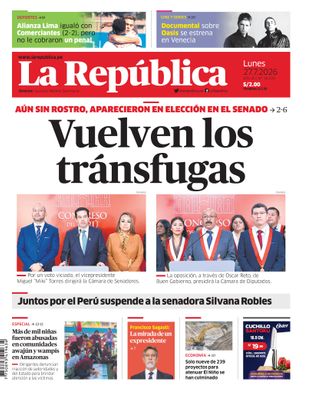 Edición Impresa - La Republica | Lima - Lunes 27 de Julio del 2026