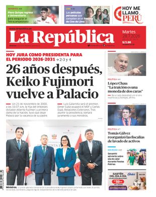 Edición Impresa - La Republica | Lima - Martes 28 de Julio del 2026