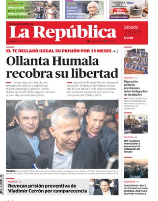 Edición Impresa - La Republica | Sur - Sabado 01 de Agosto del 2026