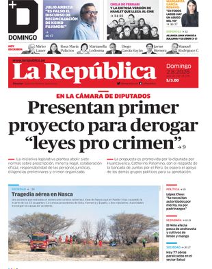 Edición Impresa - La Republica | Sur - Domingo 02 de Agosto del 2026