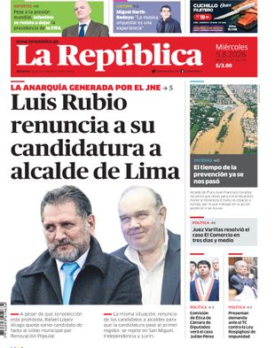 Edición Impresa - La Republica | Sur - Miercoles 05 de Agosto del 2026