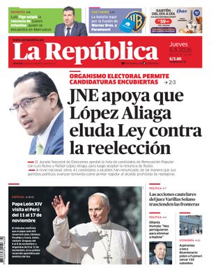 Edición Impresa - La Republica | Lima - Jueves 06 de Agosto del 2026