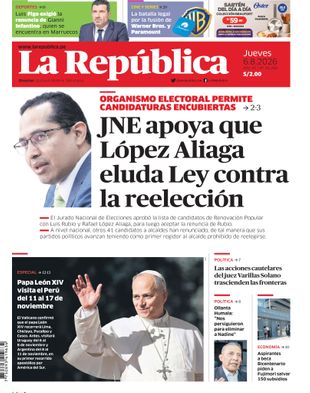 Edición Impresa - La Republica | Sur - Jueves 06 de Agosto del 2026