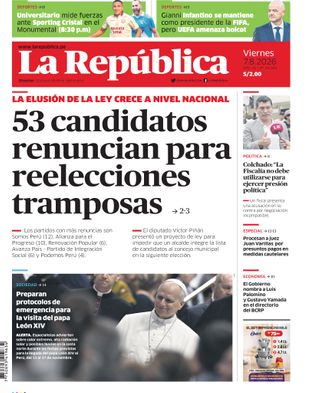 Edición Impresa - La Republica | Norte - Viernes 07 de Agosto del 2026
