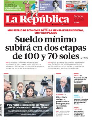Edición Impresa - La Republica | Norte - Sabado 08 de Agosto del 2026