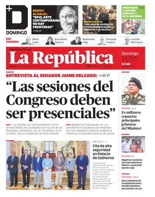Edición Impresa - La Republica | Lima - Domingo 09 de Agosto del 2026