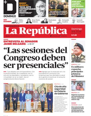 Edición Impresa - La Republica | Sur - Domingo 09 de Agosto del 2026