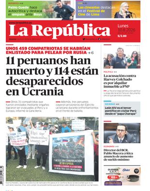 Edición Impresa - La Republica | Norte - Lunes 10 de Agosto del 2026