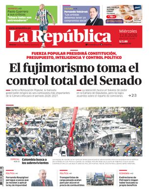 Edición Impresa - La Republica | Lima - Miercoles 12 de Agosto del 2026