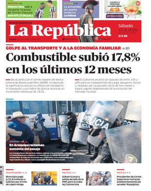 Edición Impresa - La Republica | Norte - Sabado 15 de Agosto del 2026