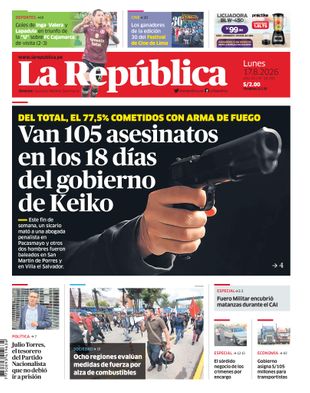 Edición Impresa - La Republica | Lima - Lunes 17 de Agosto del 2026