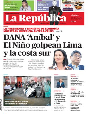 Edición Impresa - La Republica | Norte - Martes 18 de Agosto del 2026