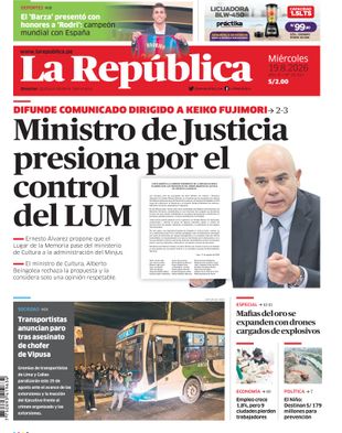 Edición Impresa - La Republica | Norte - Miercoles 19 de Agosto del 2026