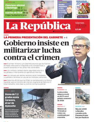 Edición Impresa - La Republica | Sur - Viernes 21 de Agosto del 2026