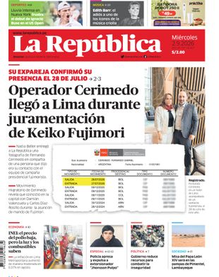 Edición Impresa - La Republica | Sur - Miercoles 02 de Setiembre del 2026