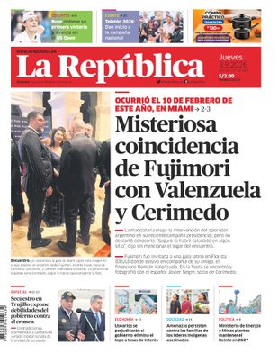 Edición Impresa - La Republica | Lima - Jueves 03 de Setiembre del 2026
