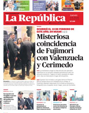 Edición Impresa - La Republica | Sur - Jueves 03 de Setiembre del 2026