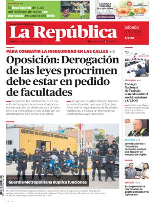 Edición Impresa - La Republica | Norte - Sabado 05 de Setiembre del 2026