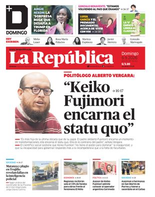 Edición Impresa - La Republica | Lima - Domingo 06 de Setiembre del 2026