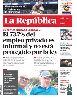 Edición Impresa - La Republica | Norte - Miercoles 09 de Setiembre del 2026
