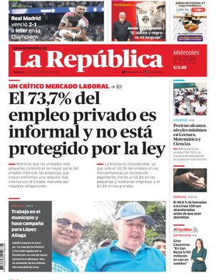 Edición Impresa - La Republica | Sur - Miercoles 09 de Setiembre del 2026