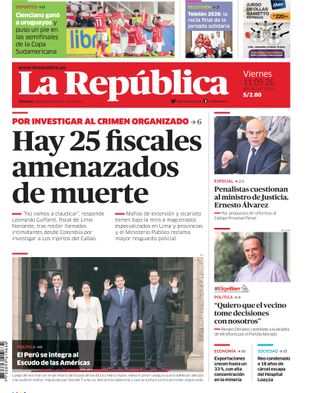 Edición Impresa - La Republica | Norte - Viernes 11 de Setiembre del 2026