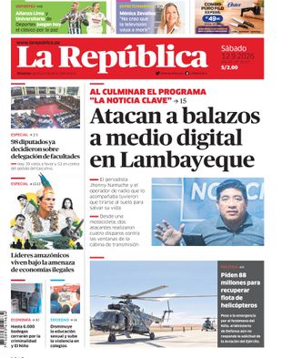 Edición Impresa - La Republica | Norte - Sabado 12 de Setiembre del 2026