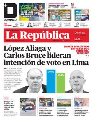 Edición Impresa - La Republica | Lima - Domingo 13 de Setiembre del 2026
