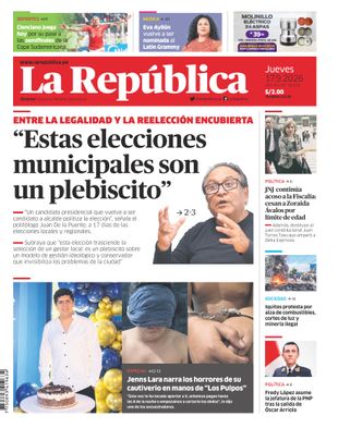 Edición Impresa - La Republica | Lima - Jueves 17 de Setiembre del 2026