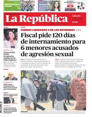 Edición Impresa - La Republica | Sur - Sabado 19 de Setiembre del 2026