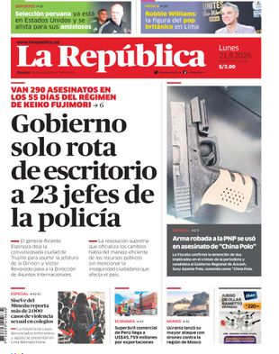 Edición Impresa - La Republica | Norte - Lunes 21 de Setiembre del 2026
