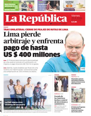 Edición Impresa - La Republica | Norte - Viernes 25 de Setiembre del 2026