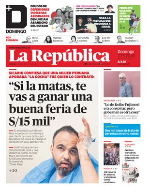 Edición Impresa - La Republica | Lima - Domingo 27 de Setiembre del 2026